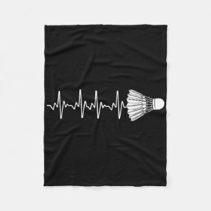 Badminton Kunst Voor Mannen Vrouwen Badminton Lief Fleece Deken