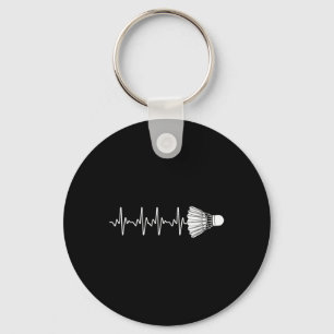 Badminton Kunst Voor Mannen Vrouwen Badminton Lief Sleutelhanger