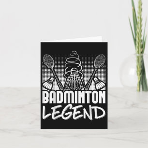 Badminton Levendarische Speler Sport Shuttle  Kaart