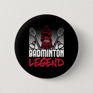 Badminton Levendarische Speler Sport Shuttle Ronde Button 5,7 Cm