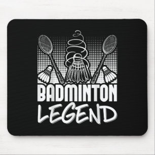 Badminton Levende Legende Speler Sport Shuttle Muismat