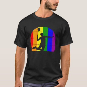 Badminton LGBTQ voor mannen die homopaar zijn T-shirt
