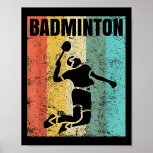 Badminton Liefde Team Speler Coach Poster