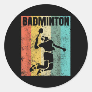 Badminton Liefde Team Speler Coach Ronde Sticker