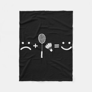 Badminton Love Happy Team Player Coach Fleece Deken