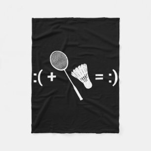 Badminton Love Shuttle Racquet Sport Badminton Fleece Deken