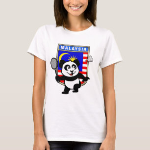 Badminton Maleisië Panda T-shirt