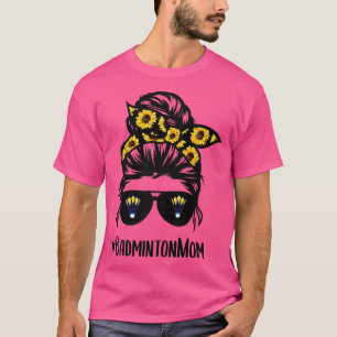 Badminton mammie rommelbun zonnebloem Badminton el T-shirt