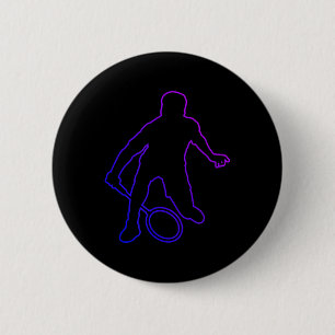 Badminton Mannen Badminton Player Shuttle Ronde Button 5,7 Cm
