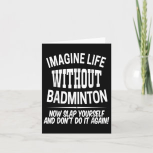 Badminton Mannen en Vrouwen Birdie Speler Kinder Kaart