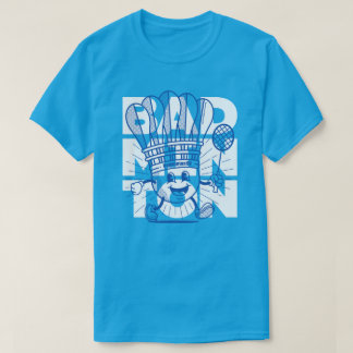Badminton mascotte OVERPRINT T-shirt