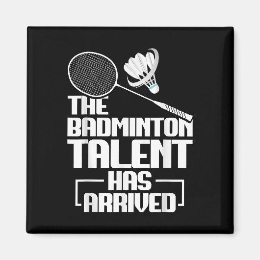 Badminton Match Talent Shuttle Player Badminton  Magneet (Voorkant)