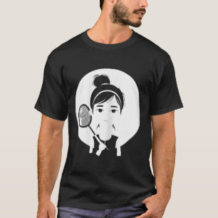 Badminton meisjesshuttle speler voor meisjes t-shirt