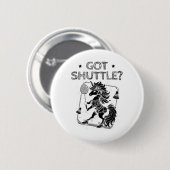 Badminton Mode On Shuttle Racket Ronde Button 5,7 Cm (Voorkant /achterkant)