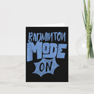 Badminton Modus Aan Grappige Badminton Speler  Kaart