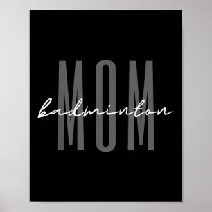 Badminton Moeder Badminton Mama Birdie Moeder Poster