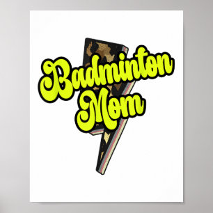 Badminton Moeder Luipaard Bliksem Onweer Vintage S Poster