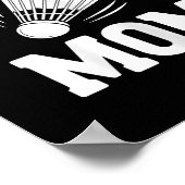 Badminton Moeder Shuttle Grappige Badminton  Poster (Hoek)