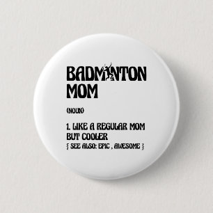 Badminton Moeder Speler Shuttle Ronde Button 5,7 Cm