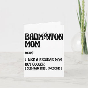 Badminton Mom Player Shuttle Kaart