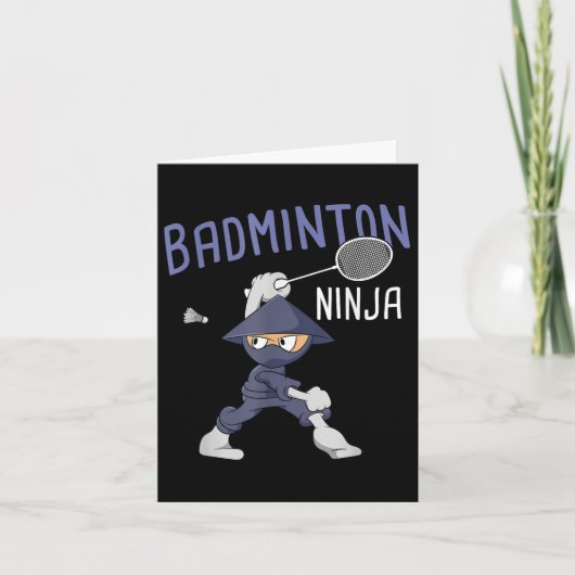 Badminton Ninja Kinder Shuttle Boy Badminton Kaart (Voorkant)