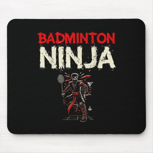 Badminton Ninja Shuttle Muismat (Voorkant)