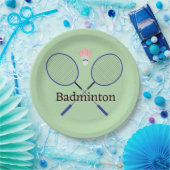 Badminton-ontwerp Papieren Bordje (Feest)