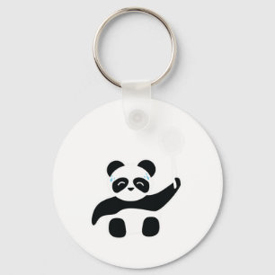 Badminton Panda Getting Sweaty Sleutelhanger