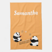Badminton Pandas Sports Towel Theedoek (Verticaal)