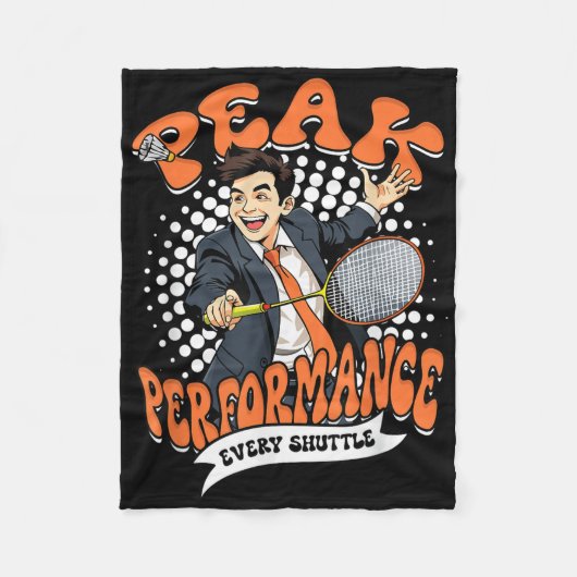 Badminton Peak Performance Every Shuttle  Fleece Deken (Voorkant)