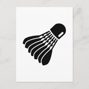 Badminton-pictogram Briefkaart