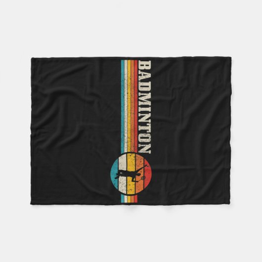 Badminton Player  Badminton Fleece Deken (Voorkant (Horizontaal))