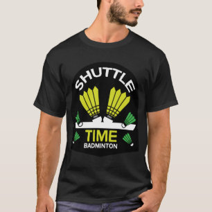 Badminton Player Battledore-poorten T-shirt