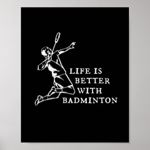 Badminton Player-cadeaus Poster
