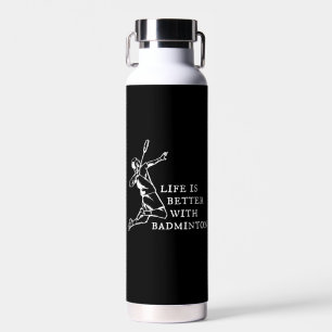 Badminton Player-cadeaus Waterfles