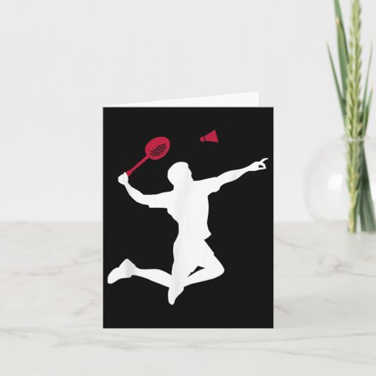Badminton Player Kaart (Voorkant)