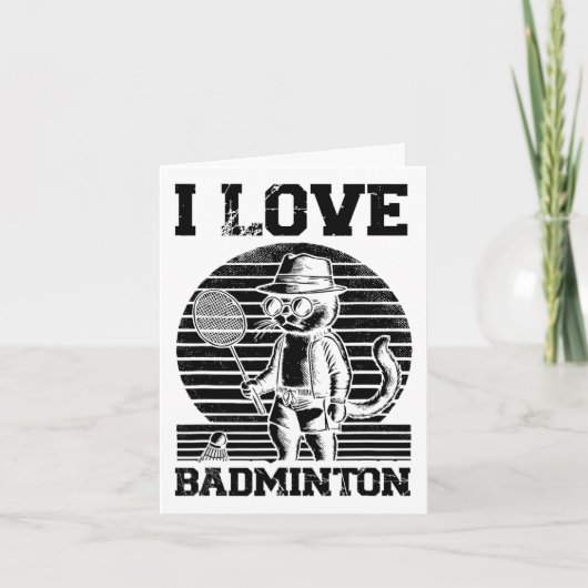 Badminton Player Shuttle 1 Kaart (Voorkant)