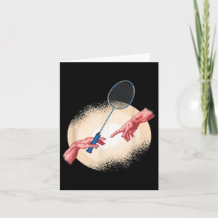 Badminton Player Shuttle Gift Badminton Kaart