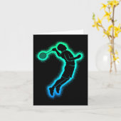 Badminton Player Shuttle Kinder Mannen Badminton B Kaart (Gele Bloem)