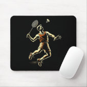 Badminton Player Shuttle Muismat (Met muis)