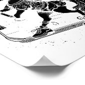 Badminton Player Shuttle Poster (Hoek)