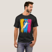 Badminton Player Shuttlecock Time Smash Rackets G T-shirt (Voorkant volledig)