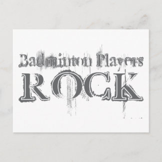 Badminton Players Rock Briefkaart