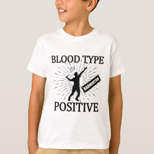 Badminton Positieve Shuttle Court Game Sport Badmi T-shirt