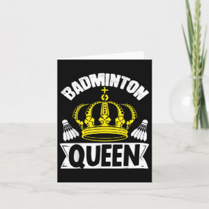 Badminton Queen Whats Your Superpower Sport Shuttl Kaart