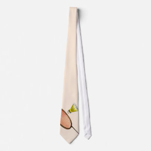 Badminton racket en shuttlecock stropdas
