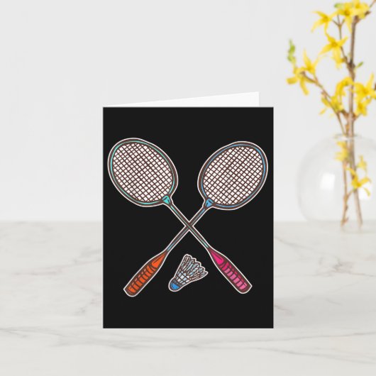 Badminton racket en shuttles professionele badmin kaart (Gele Bloem)