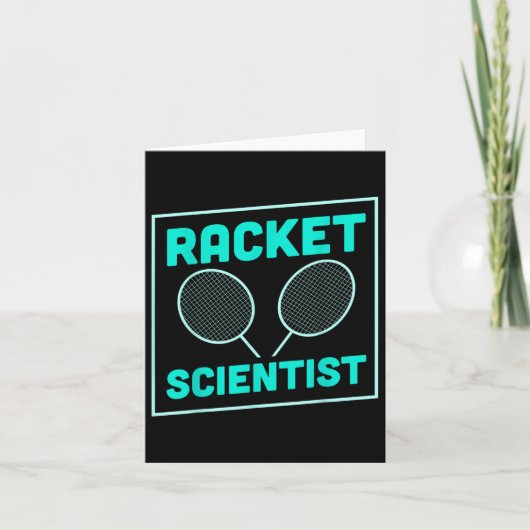Badminton Racket Scientist Shuttle Kaart (Voorkant)