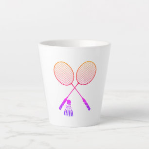 Badminton Rackets Shuttlecock Birdie Ombre Latte Mok