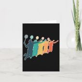 Badminton Retro Racket Kaart (Voorkant)